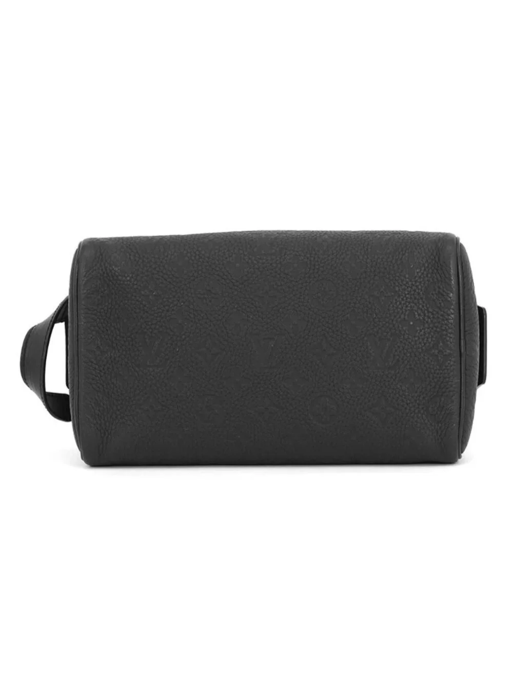 Louis Vuitton Clutch Monogram Taurillon Dopp Kit Pouch Handbag Black